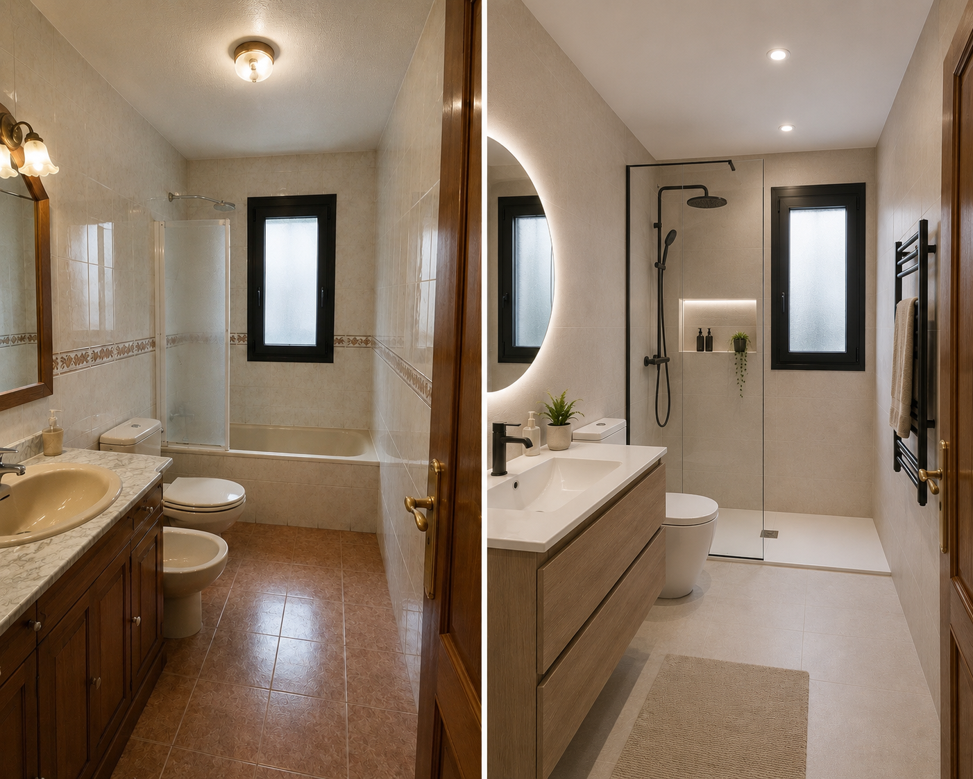 Reforma de baño moderno